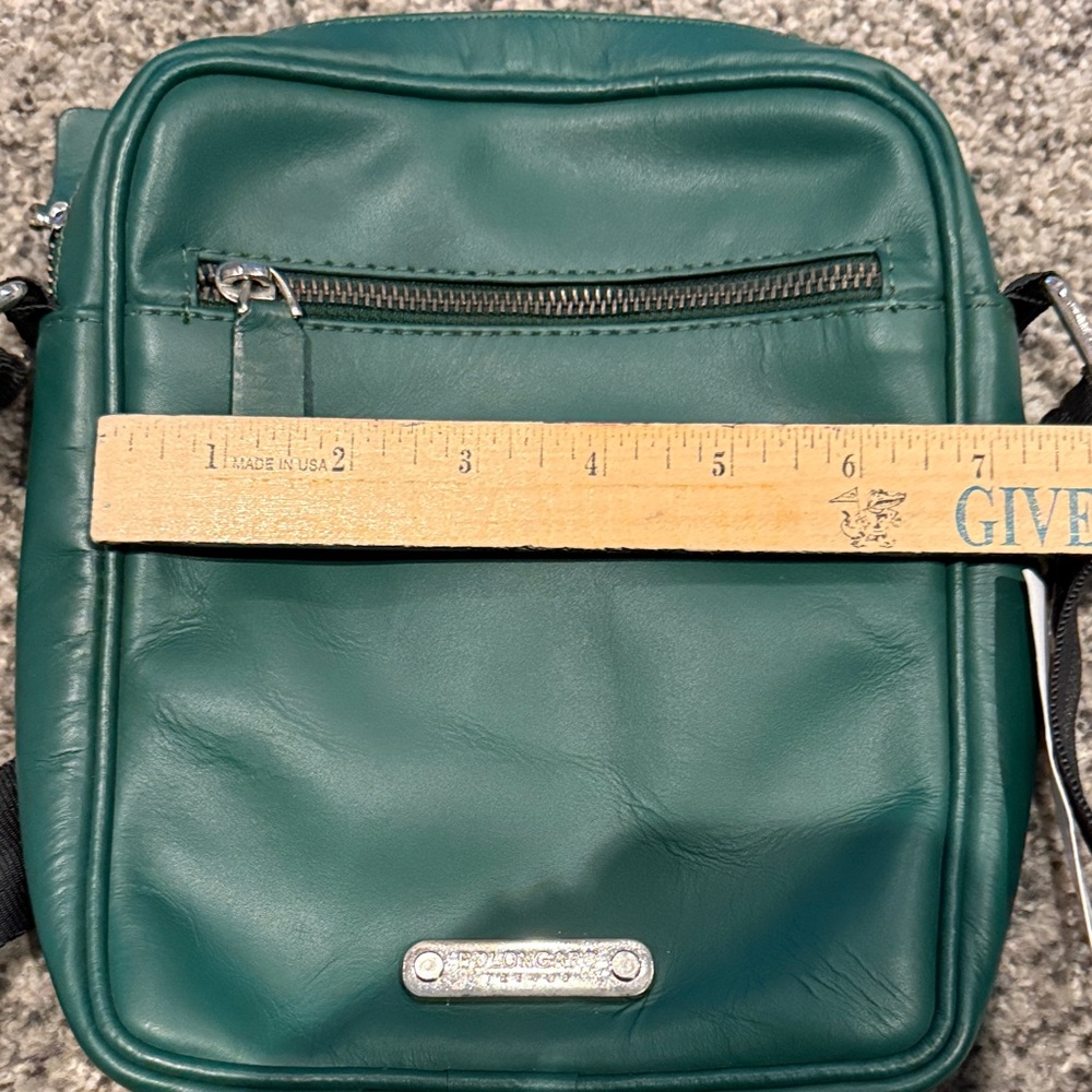 Bolongaro Trevor leather flight bag in olive leather - Picture 5 of 5